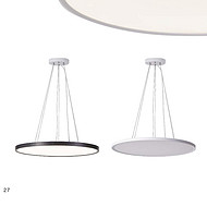 Light luxury circular LED chandelier